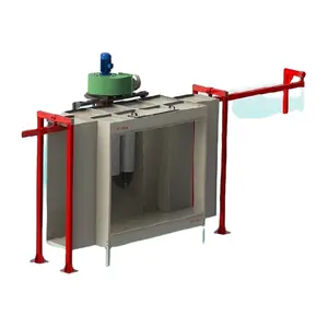 High Safe Standardized Side in and Side out Manual Single Powder Coating Booth Painting Equipment