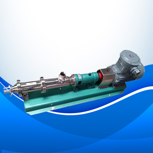 Bomba de tornillo con tolva Acero inoxidable 304/316 Grado alimenticio Líquido de alta viscosidad Bomba de tornillo único 0,5/1,5 HP Certificado CE - Product Image 3