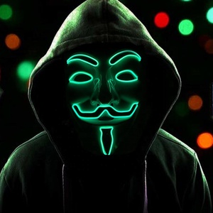 Offre Spéciale Costume D'halloween Fête Néon A Mené Le Masque de Vendetta Masque Fil <span class=keywords><strong>EL</strong></span> - Product Image 2