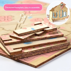 Puzzle 3D éducatif en bois, moins de 50 pièces, modèle militaire à assembler soi-même, jouet de réflexion pour enfants, cadeau - Product Image 4