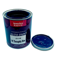 Peinture acrylique teintée bleue C119 1K, pigments importés, prête à l'emploi, peinture automobile finie, excellente pour la correspondance des couleurs