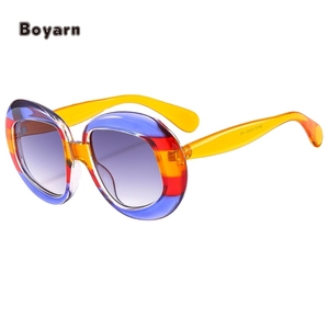 Usine En Gros Lentes De Sol Ronde Anti Lumière Bleue Blacking Optique Cadres Lunettes Surdimensionné Femmes Épais Cadre Lunettes - Product Image 2