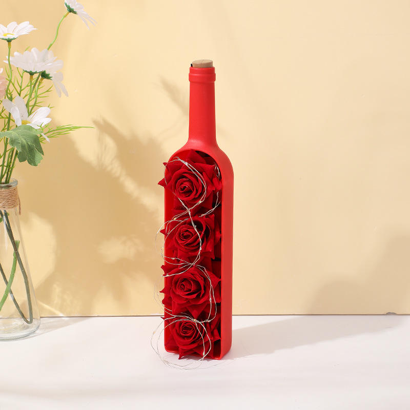 Rouge color red wine bottle