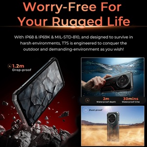 Téléphone robuste Hotwav T7S 4+128 Go 6280 mAh Appareil photo principal 20 MP Android 13 Smartphone Version globale 6,52 pouces FHD MT8788 HOTWAV T7S - Product Image 6