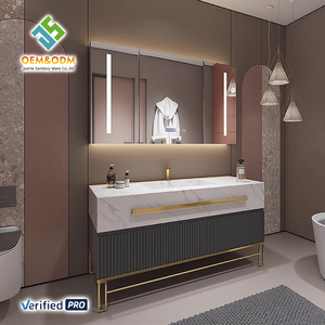2025 OEM Modern Juerte Washroom Furniture Set Full Table Desk Cabinet Panel Mirror Sink Faucet for Bedroom Dining <strong>Bathroom</strong> - Product Image 4