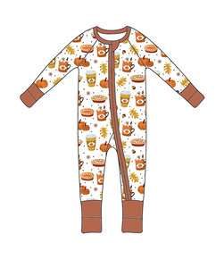 Qingli ODM personnalisé usine pas de tarif impressions personnalisées toutes saisons coloré et mignon en gros enfants barboteuse à glissière - Product Image 3
