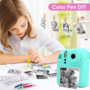 <span class=keywords><strong>Meilleurs</strong></span> cadeaux pour enfants-Smart Portable Inkless Thermal Printing DIY Instant Camera 1080P HD Video Recorder CMOS Imaging Sensor Filter - Product Image 3