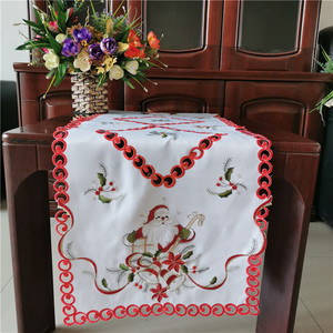 Coureurs <span class=keywords><strong>de</strong></span> <span class=keywords><strong>Table</strong></span> d'affichage <span class=keywords><strong>de</strong></span> fenêtre en polyester blanc <span class=keywords><strong>de</strong></span> luxe décoration <span class=keywords><strong>de</strong></span> coureur <span class=keywords><strong>de</strong></span> fleur géométrique beaux coureurs tissés <span class=keywords><strong>de</strong></span> Noël bon marché - Product Image 6