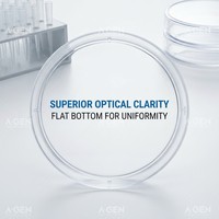 Boîtes de Pétri en plastique 35mm 60mm 100mm, coupelles de culture en PS pour laboratoire de microbiologie
