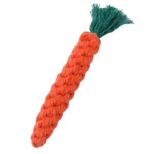 Jouet en corde de carotte pour animaux de compagnie, tissé à la main, taille moyenne, pour nettoyer les dents des chiens - Product Image 5