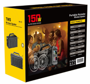 Système audio professionnel, caisson de basses, enceinte Bluetooth de haute qualité, portable, avec radio <span class=keywords><strong>FM</strong></span>, double microphone pour les fêtes - Product Image 5