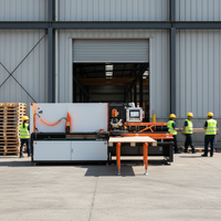 Machine à clouer automatique pour palettes en bois Invech Machinery, norme européenne, composants PLC, puissance élevée 3kW, garantie 1 an