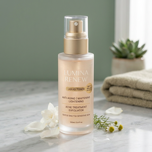 Meilleure Vente OEM Tonique Liquide Femme Nouvelle Arrivée Éclaircissant Blanchissant Anti-Âge Anti-Rides Traitement Acné Exfoliant Peaux Grasses - Product Image 3