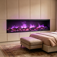Cheminée électrique à vapeur d'eau 1000 mm, haute qualité, flamme 3D LED, brume de vapeur, télécommande intelligente Wi-Fi, usage domestique