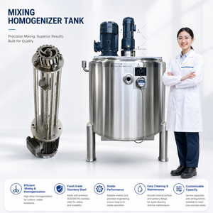 Cosmetic Cream <b>Making</b> <b>Machine</b> 500L Vacuum Emulsifying Homogenizer <b>Mixer</b> - Product Image 1