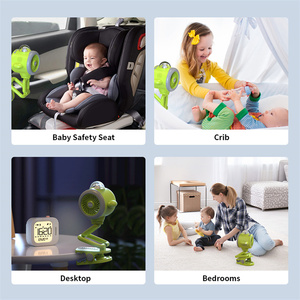 Ventilador para Cochecito de Bebé con Altavoz Bluetooth y Lámpara de Iluminación, Mini Ventilador Portátil Recargable de Entretenimiento - Product Image 4