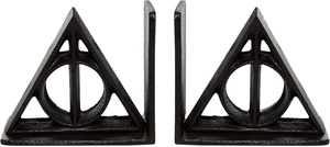 Home <strong>Decorative</strong> Heavy Duty Cast Iron Bookend Metal Crafts HP <strong>Deathly</strong> <strong>Hallows</strong> Book Holders