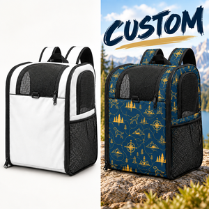 Dog <b>Backpack</b> Custom Polyester Pet <b>Carrier</b> <b>Backpack</b> Dog <b>Backpack</b> <b>Carrier</b> Custom Print Logo Travel Outdoor <b>Carrier</b> for Dogs <b>Cats</b> - Product Image 1