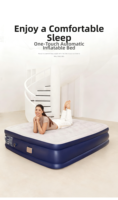 Lit superposé gonflable avec pompe intégrée, très bien noté, matelas pneumatique gonflable pour le camping, en vente