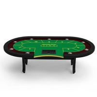 Table de poker Texas Hold'em personnalisée YH 260cm pas chère avec plateau à jetons