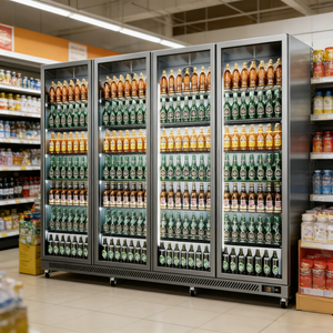 Réfrigérateur de présentation de boissons <span class=keywords><strong>multi</strong></span>-portes en acier inoxydable pour usage commercial - Product Image 3