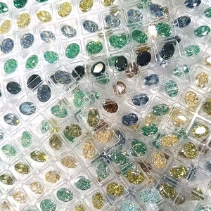 Piedras Preciosas de Moissanita Sueltas al por Mayor en Colores Naturales, Forma Ovalada, Negro, Azul, Verde, Amarillo con Certificado GRA - Product Image 2