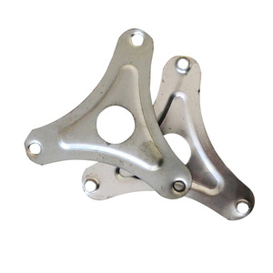 Support triangulaire en fer poli, pièces estampées pour chariot à bagages, support de roue d'échelle - Product Image 4
