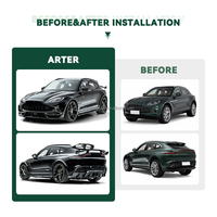 Accessoires de voiture, kit carrosserie en fibre de carbone sèche pour Aston-Martin DBX, mise à niveau vers le style M, pièces de pare-chocs de voiture, spoiler, kit carrosserie