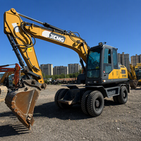حفارة XCMG XE150WD مستعملة بعجلات موديل 2020 بساعات تشغيل 9028 ساعة، آلات حفر مستعملة من مورد صيني بالجملة
