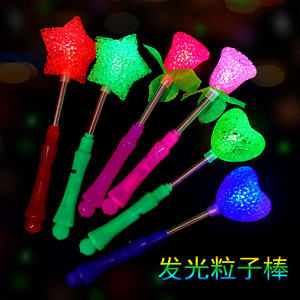 Juguete LED con luz intermitente en forma de estrella y corazón para niños, regalo para fiestas, material plástico, no requiere pilas - Product Image 5
