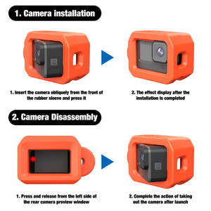 Funda Protectora Flotante Naranja Brillante de Alta Calidad para <span class=keywords><strong>GoPro</strong></span> Hero 13 12 <span class=keywords><strong>11</strong></span> 10 9 Black, Accesorios Duraderos para Cámara de Acción - Product Image 5