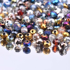 <span class=keywords><strong>DIY</strong></span> Rondelle Perlen 6mm Mixed Color Set Kristall perlen Großhandel Bulk Set für Armband Halskette - Product Image 6