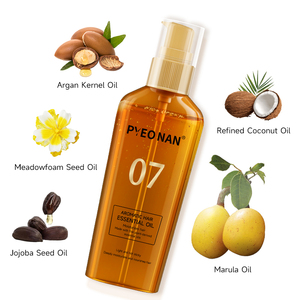 Kuru Saçlar İçin Profesyonel Argan ve Hindistan Cevizi Yağı Hasar Onarıcı Ferahlatıcı Nemlendirici Elektriklenmeyi Önleyici Saç Yağı Serumu - Product Image 3