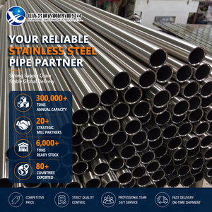 High Quality 410 430 2D Finish 219.1mm x 8mm Sch20 ASTM A312 Stainless Steel Pipe for Water Treatment - Product Image 1