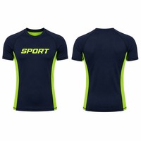 Rashguard de compression personnalisé en usine à manches courtes avec panneau latéral en mesh pour hommes, MMA, BJJ, entraînement en salle de sport, logo OEM