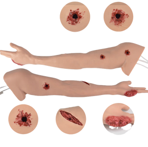 แบบจำลองแขนฝึกหัดควบคุมการห้ามเลือดสำหรับบาดแผลหลายจุด แบบจำลองแขนฝึกหัดการรักษาบาดแผลจากปืน - Product Image 1