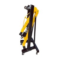 Grue hydraulique pliable de 2 tonnes pour levage de moteur, grue élévatrice pour réparation automobile