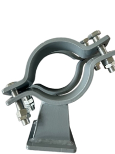 Support de tuyau universel en acier de haute qualité, prix d'usine, double tuyau, fixation par pince, revêtement antirouille, joint de selle de tuyau, OEM personnalisé - Product Image 2