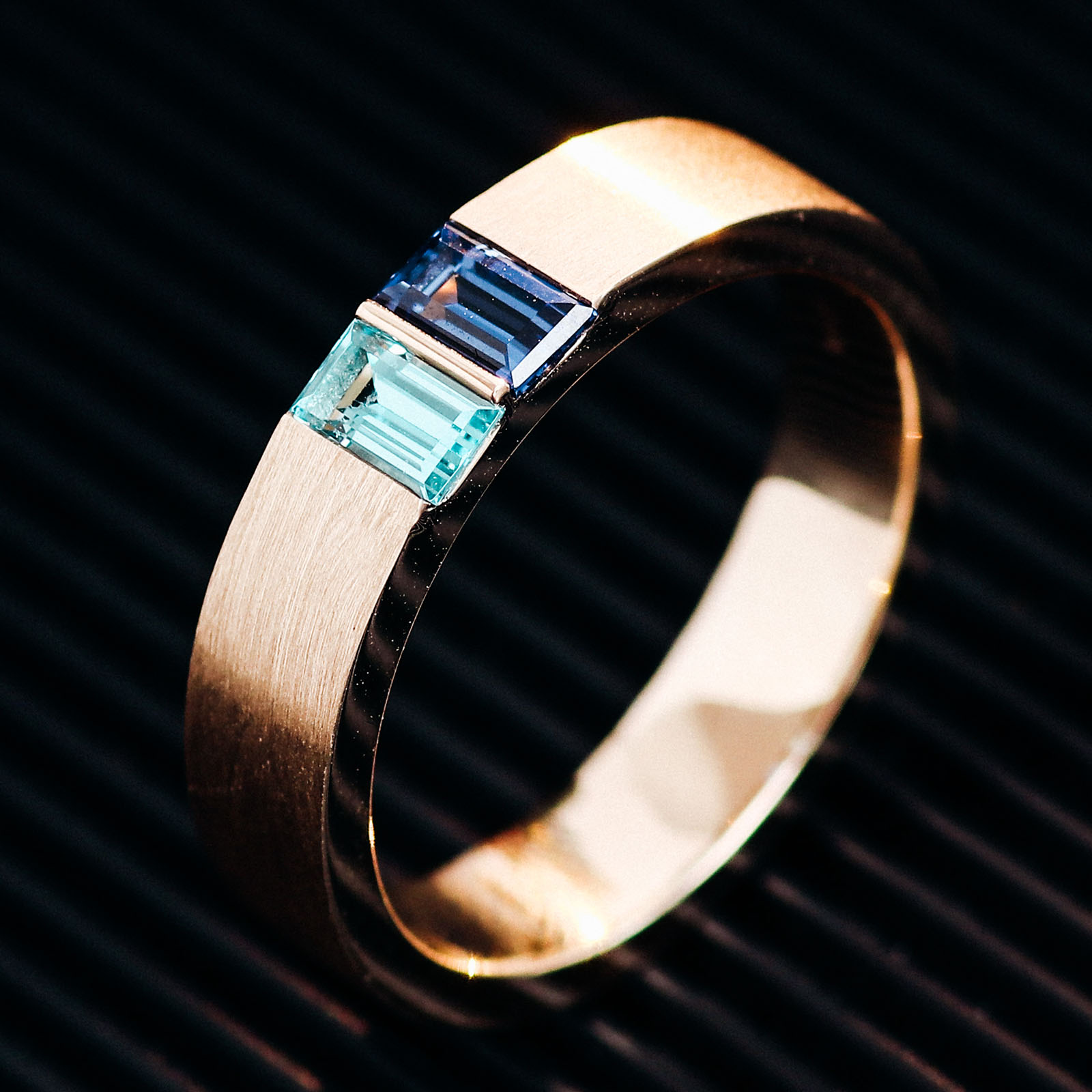 แหวนอัญมณีแล็บ 18Kgold แท้