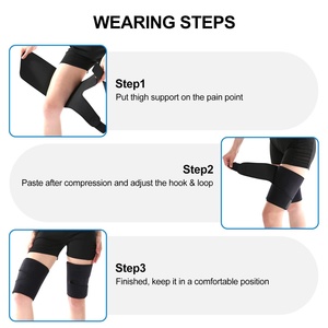 Protège-jambes de sport en néoprène pour adultes, prévention des tensions musculaires, bandages enveloppants, protections de cuisses, housses de protection - Product Image 2