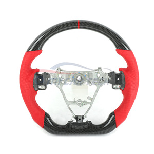 Volante de Fibra de Carbono Real con Luces LED Compatible con <span class=keywords><strong>Toyota</strong></span> Camry, Sienna, Corolla, Hiace, Hilux, Premio Yr06, <span class=keywords><strong>Gt86</strong></span>, Gt87 2011 - Product Image 1