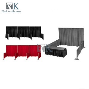 Kit de tringles de scène modernes détachables pour drapage de stand, rouge, noir, gris - Product Image 3
