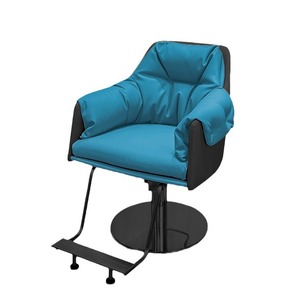 Chaise de coiffure professionnelle réglable en hauteur avec pompe, inclinable, pour salon de beauté, barbier, cosmétique, à roulettes, noire, pour la maison et le bureau - Product Image 6