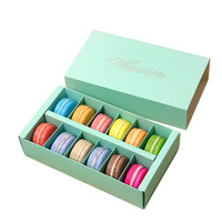 Boîte d'emballage pour macarons, boîte à macarons française, emballage avec logo, boîte à macarons en papier cartonné personnalisée bon marché