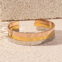 Joyería Cristiana Personalizada de Acero Inoxidable, Pulsera WWJD (¿Qué Haría Jesús?), Chapada en Oro de 18K, Venta Directa de Fábrica