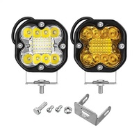 Mini phare antibrouillard LED 66W, projecteur auxiliaire de moto en aluminium de 3 pouces, lumière de travail tout-terrain 6000k pour camion, phares LED pour pod