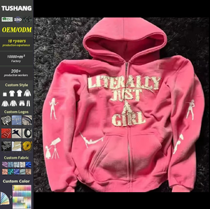 Мужская толстовка на молнии с 3D-вышивкой и аппликацией в стиле пэчворк, цвет лесной зеленый, винтажный дизайн - Product Image 1