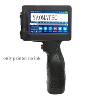 Yaomatec 12,7 MM 27 idiomas 4,3 pulgadas pantalla táctil 600DPI calidad económica impresora de inyección de tinta de mano para caja de dibujos animados de plástico