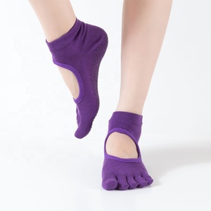 <strong>Diabetic</strong> Friendly Yoga Five Finger <strong>Socks</strong> Anti-Slip Breathable Spandex Casual Summer <strong>Women's</strong> Barefoot <strong>Socks</strong> - Product Image 4