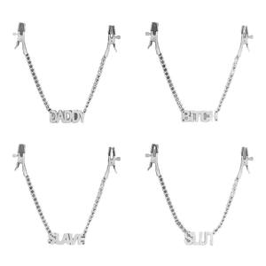 Abrazaderas de pezón de cadena de Metal SM para adultos de Venta caliente para entrenamiento accesorios de castigo alternativos para sexo para comercio exterior - Product Image 5